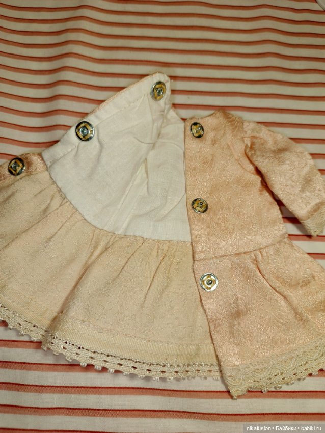 Платье на антикварную или винтажную куклу рост 23-24 см (фото 8)