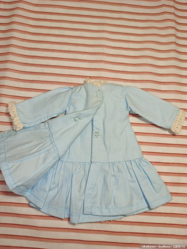 Платье на антикварную или винтажную куклу рост 22-23 см (фото 7)