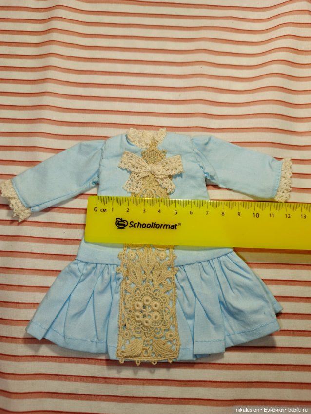Платье на антикварную или винтажную куклу рост 22-23 см (фото 5)