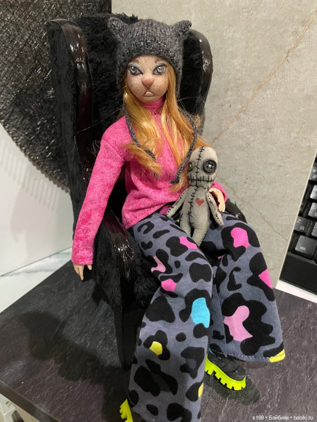 Кошечка — ООАК (кастом куклы) (фото 4)
