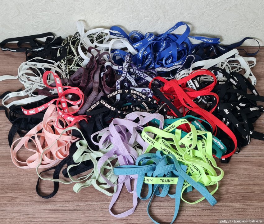 Продам набор резинок с надписями 44метра