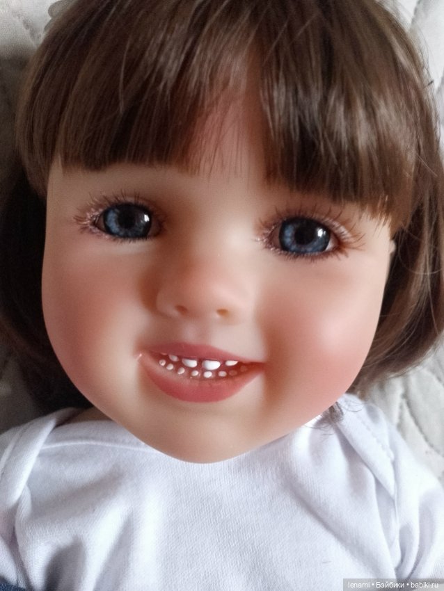 Игровой реборн полностью силикон винил с улыбкой