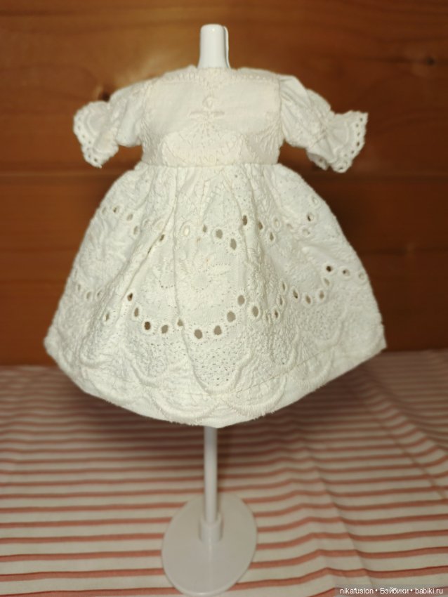 Платье на антикварную или винтажную куклу рост 18 см (фото 3)