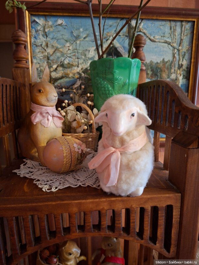 Овечка бонбоньерка в антикварном стиле (фото 4)