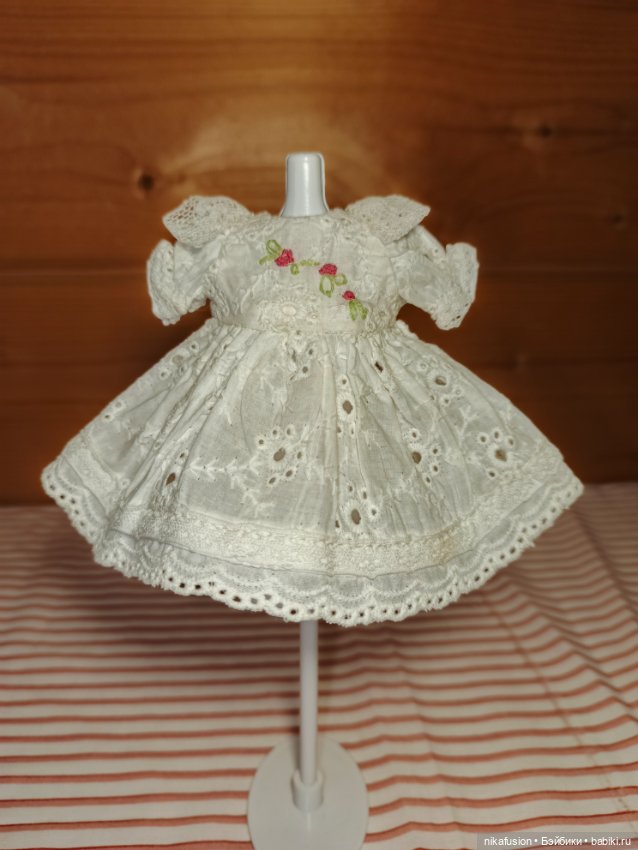 Платье на антикварную или винтажную куклу рост 16-18 см (фото 2)
