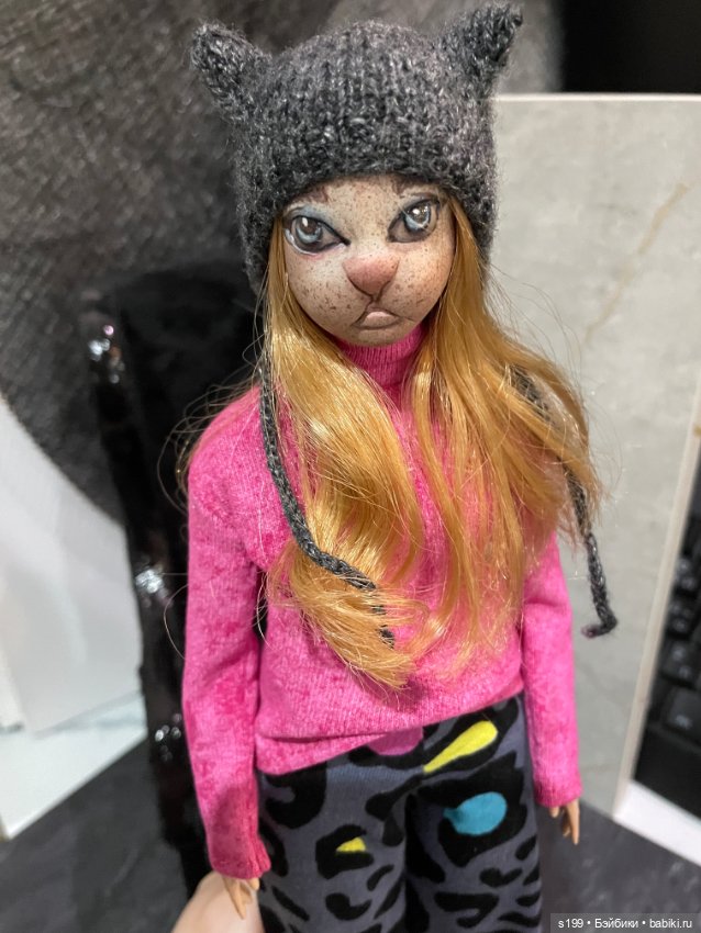 Кошечка — ООАК (кастом куклы) (фото 5)