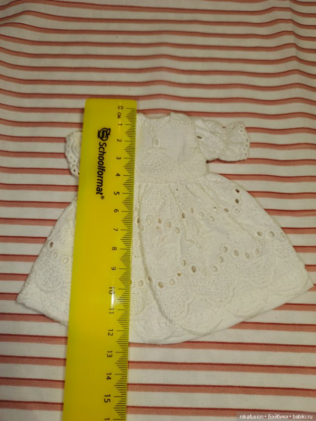 Платье на антикварную или винтажную куклу рост 18 см (фото 5)
