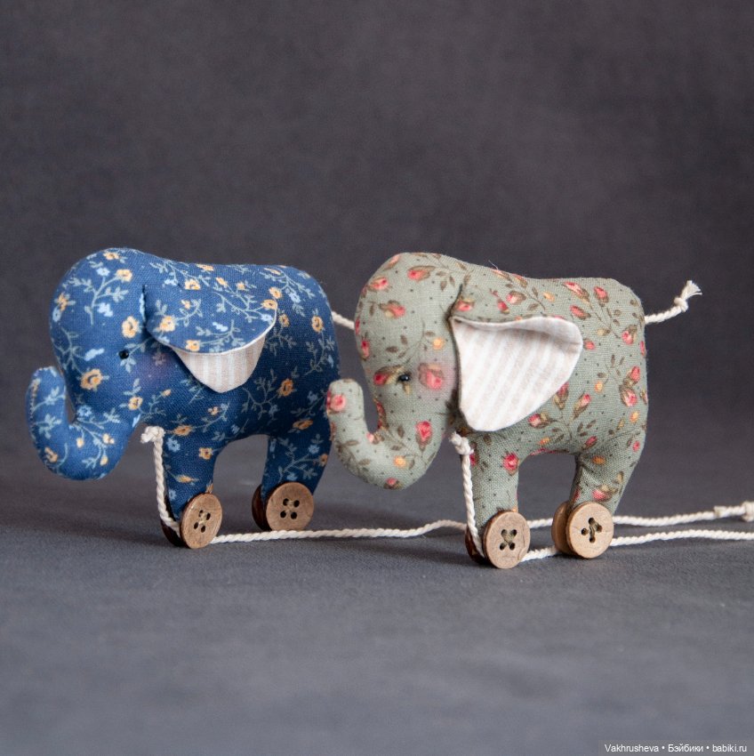 Игрушки для кукол - слоники (фото 2)