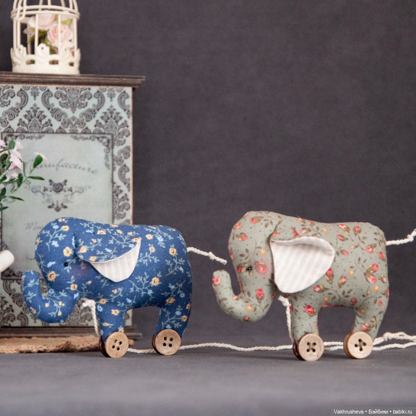 Игрушки для кукол - слоники (фото 5)