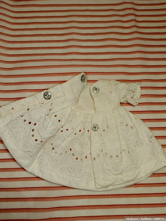 Платье на антикварную или винтажную куклу рост 18 см (фото 7)