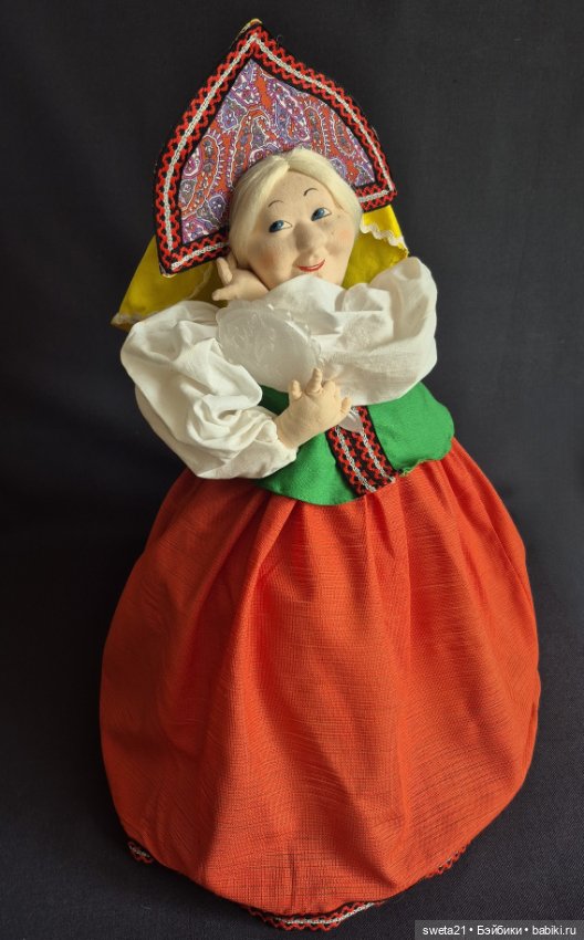 Кукла-грелка на чайник СССР