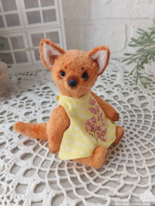 Лисонька Тедди Полли — Авторские игрушки (фото 6)