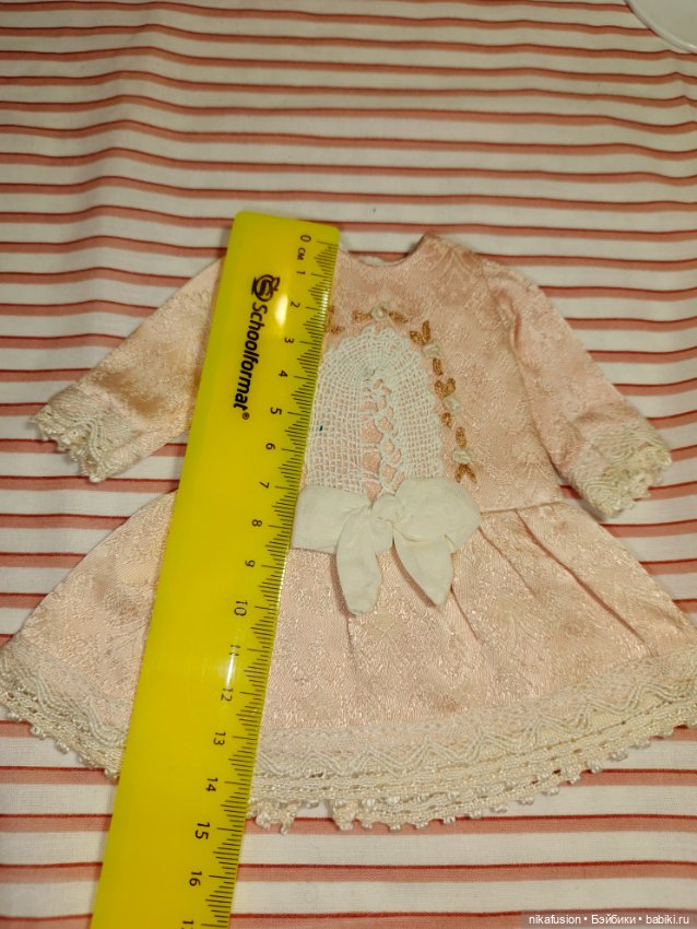 Платье на антикварную или винтажную куклу рост 23-24 см (фото 7)