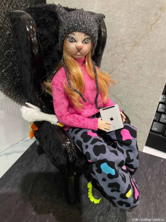 Кошечка — ООАК (кастом куклы) (фото 2)