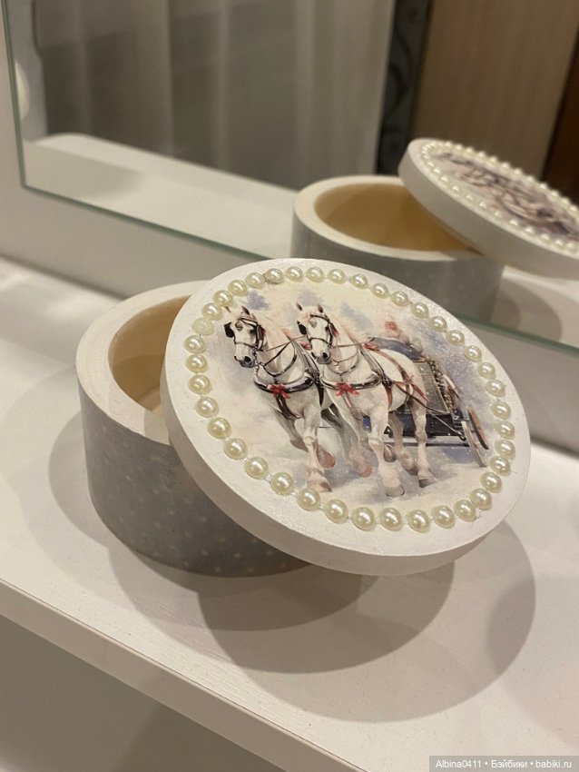 Новогодняя шкатулка « Тройка» (фото 6)