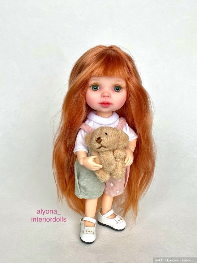 Шарнирная мини-кукла, 15-16 см. ООАК (фото 4)