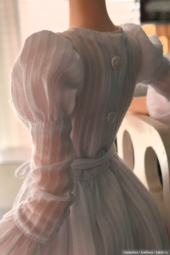 Хлопковое платье для Анны Toka Dolls 35 см (фото 7)