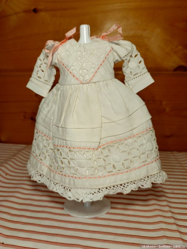 Платье на антикварную или винтажную куклу рост 20-22 см (фото 2)