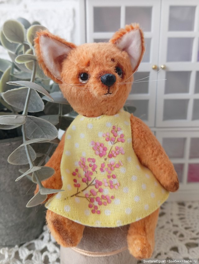 Лисонька Тедди Полли — Авторские игрушки (фото 4)