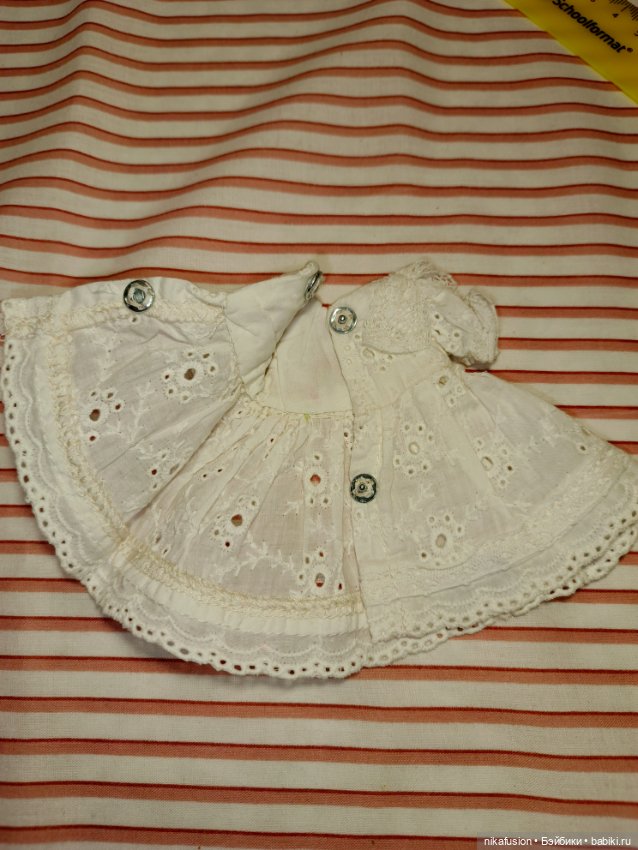 Платье на антикварную или винтажную куклу рост 16-18 см (фото 7)