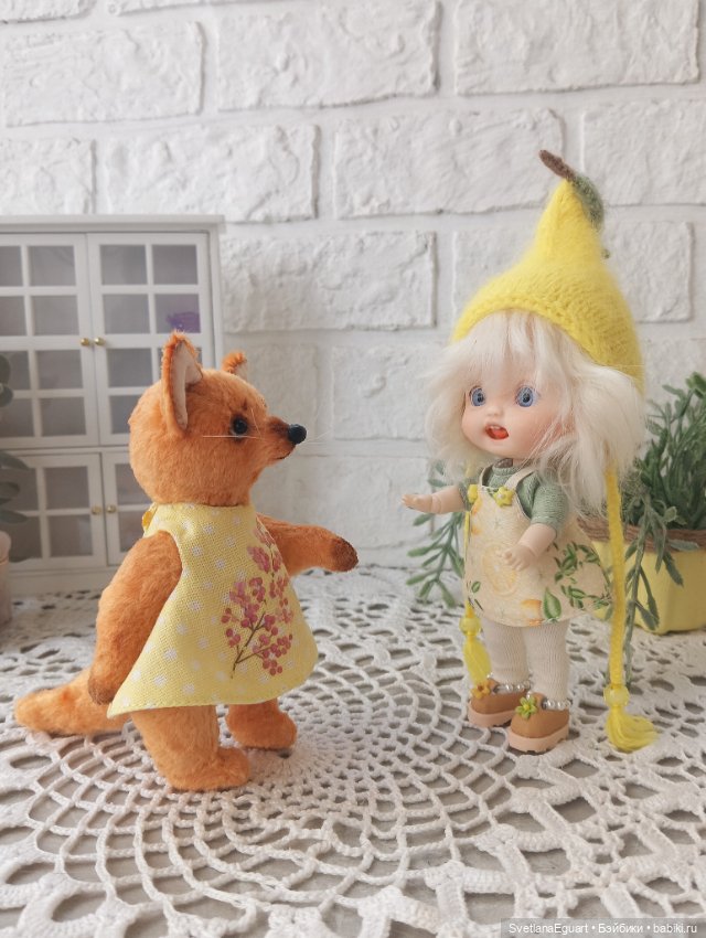 Лисонька Тедди Полли — Авторские игрушки (фото 7)