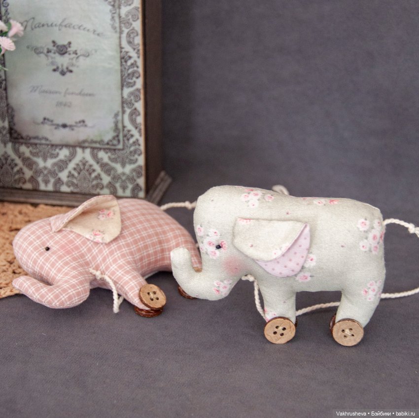 Игрушки для кукол - слоники (фото 3)