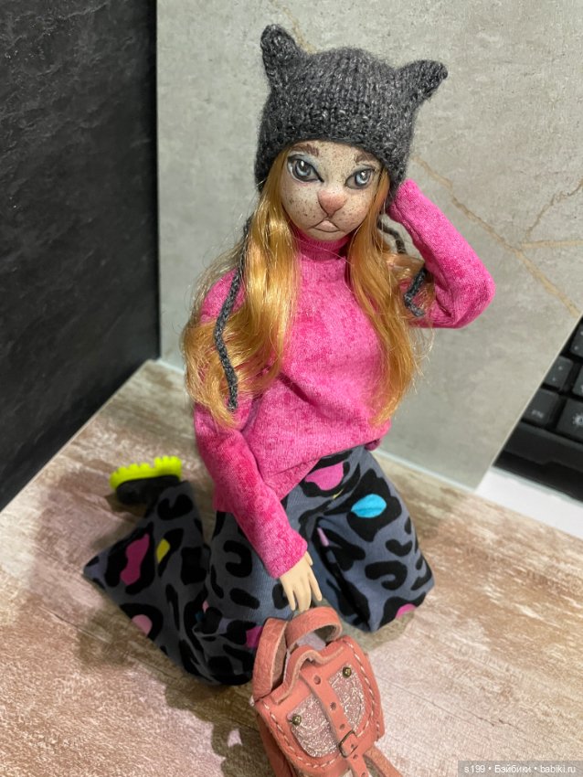 Кошечка — ООАК (кастом куклы) (фото 8)
