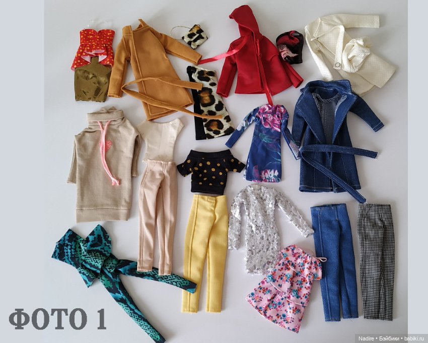 Много разной одежды для кукол 1:6 (Барби, Мизи и др.)