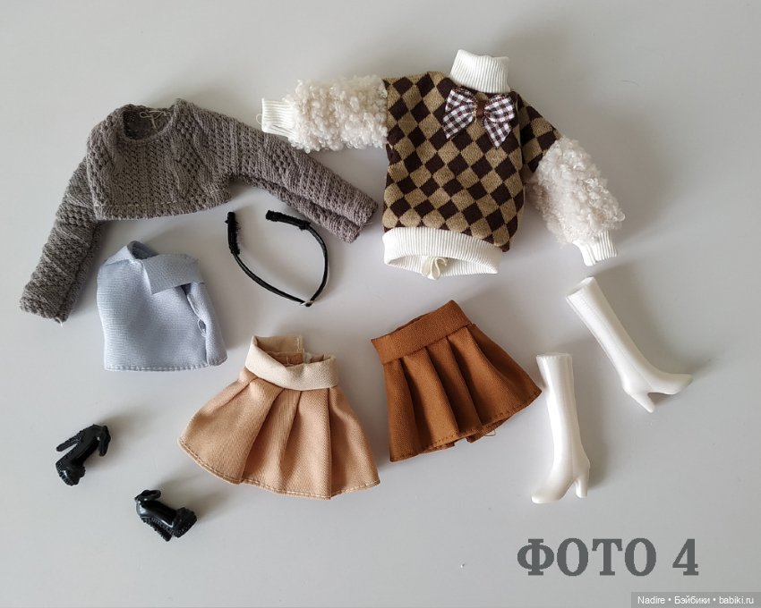 Много разной одежды для кукол 1:6 (Барби, Мизи и др.) (фото 4)