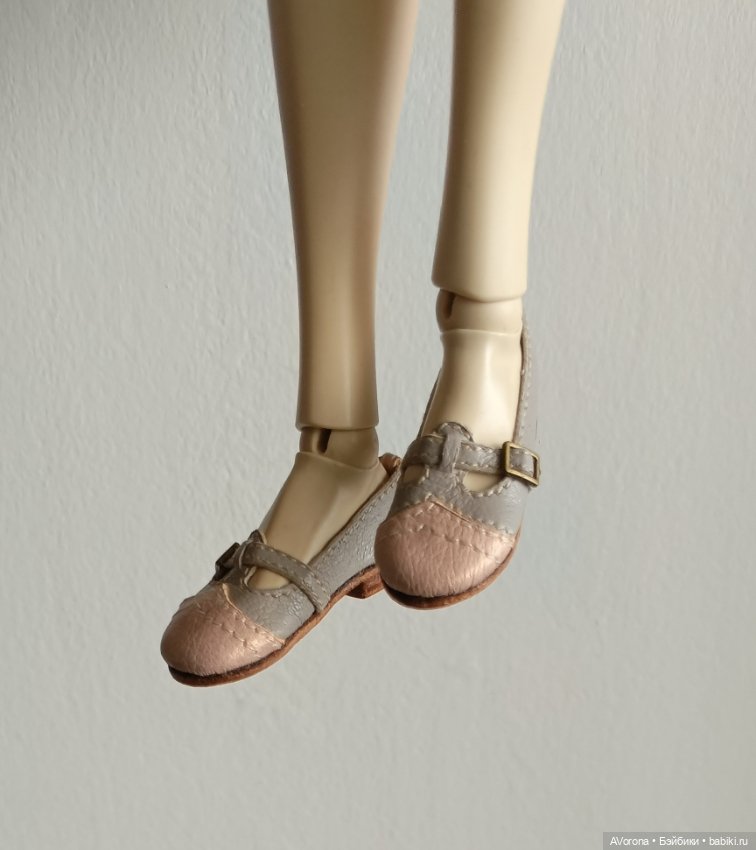 Туфли из натуральной кожи, двухцветные, в пастельных оттенках (фото 6)