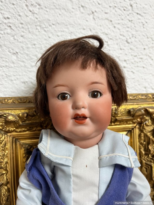 Антикварная кукла-мальчик Armand Marseille 996, бисквитный фарфор