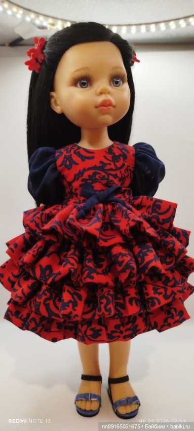 Платье для кукол Паола Рейна 32-34 см и им подобным (фото 3)