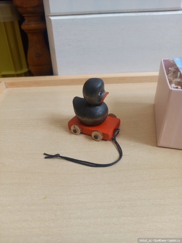 Чёрная утя из липы — Авторские игрушки