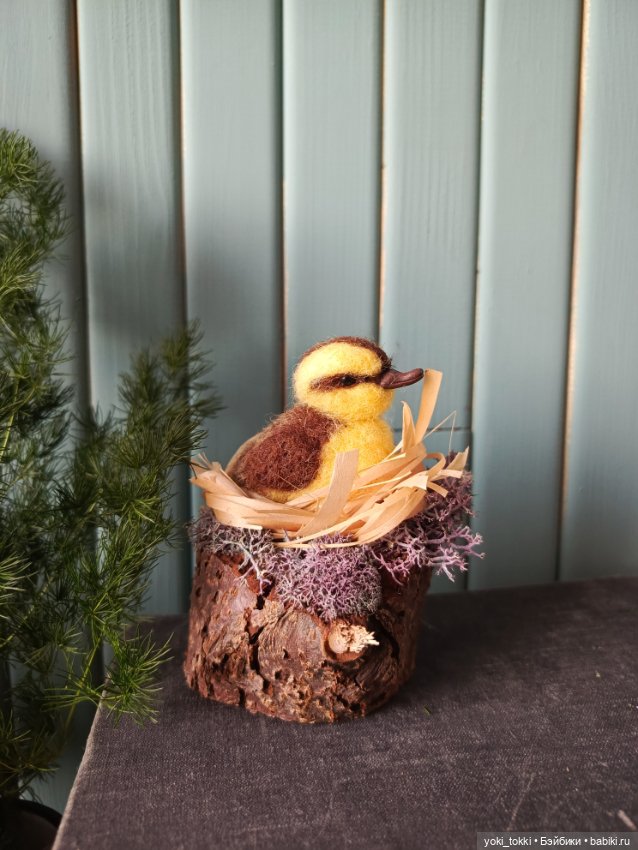 Уточка в гнезде — Авторские игрушки