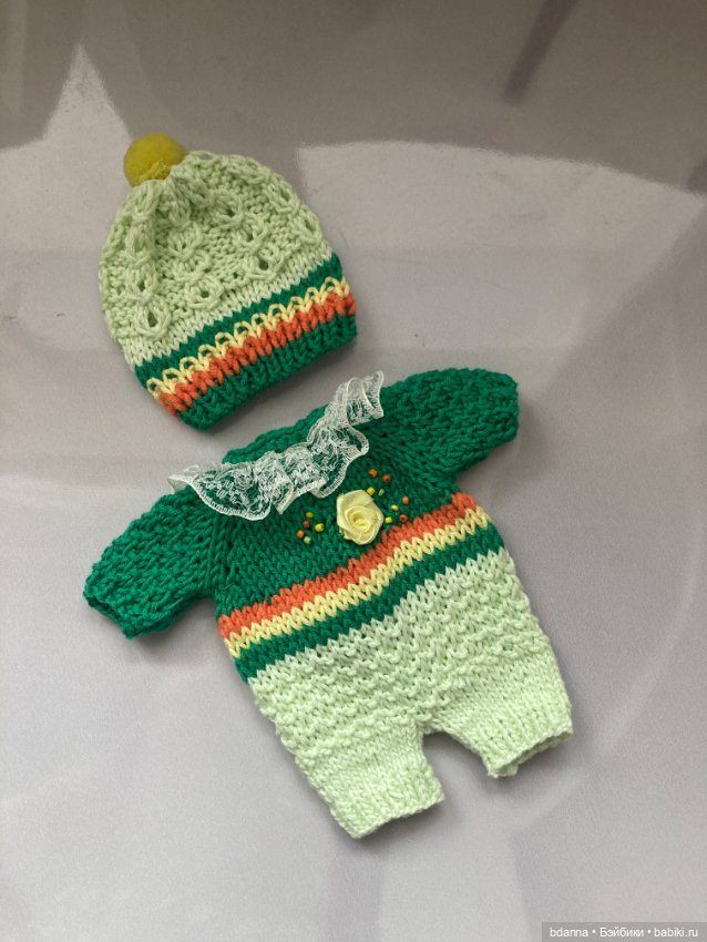 Вязанные песочники для пупсят (фото 5)