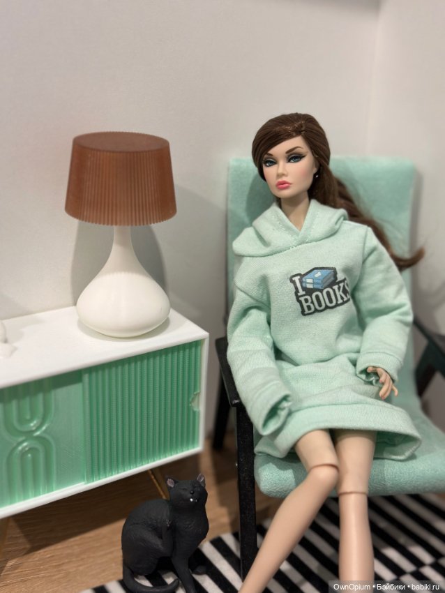 Лампа настольная для 1/6 — Миниатюра для кукол