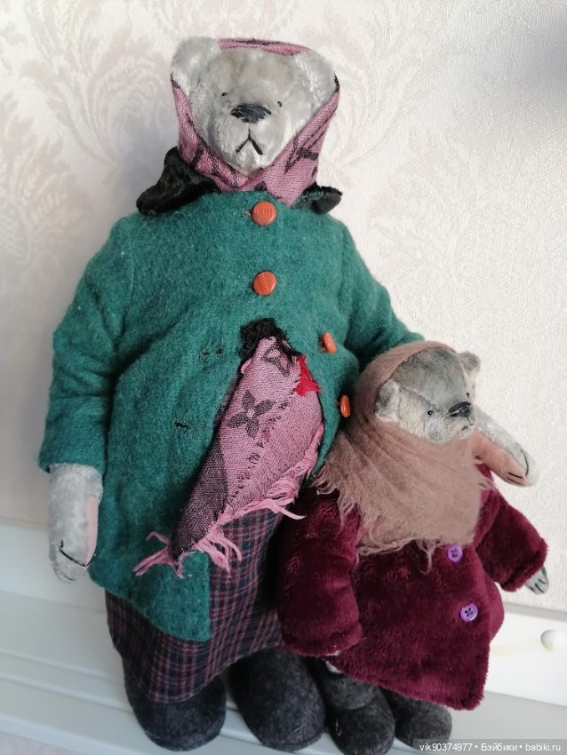 Бабушка с внучкой ! Мишки Тедди