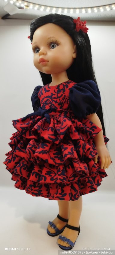 Платье для кукол Паола Рейна 32-34 см и им подобным (фото 4)