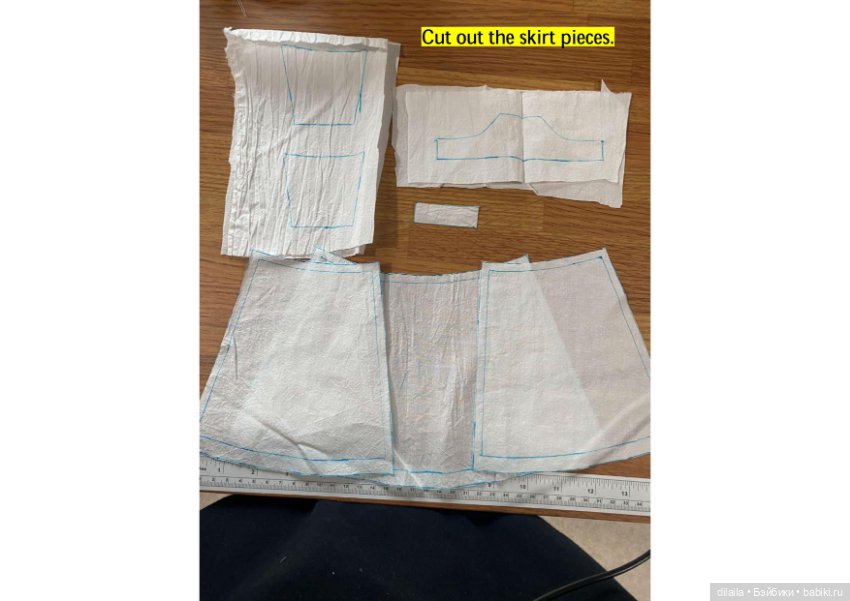 Выкройка PDF для куклы 1/4 BJD в натуральную величину + МК с фотоинструкциями (фото 9)