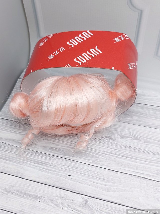 Парик Jusuns размер 6-7 с гульками персиковый блонд (фото 2)