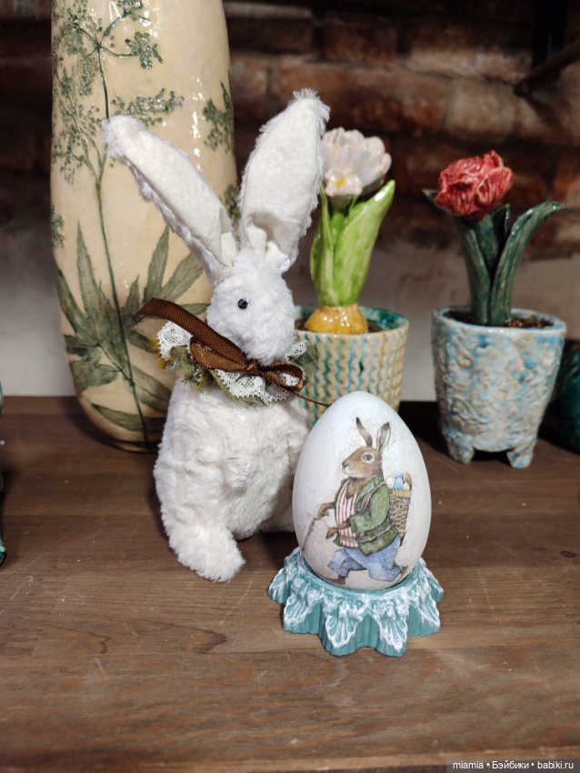 Пасхальный зайчик с яйцом (фото 2)