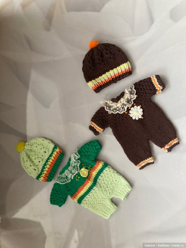 Вязанные песочники для пупсят (фото 7)