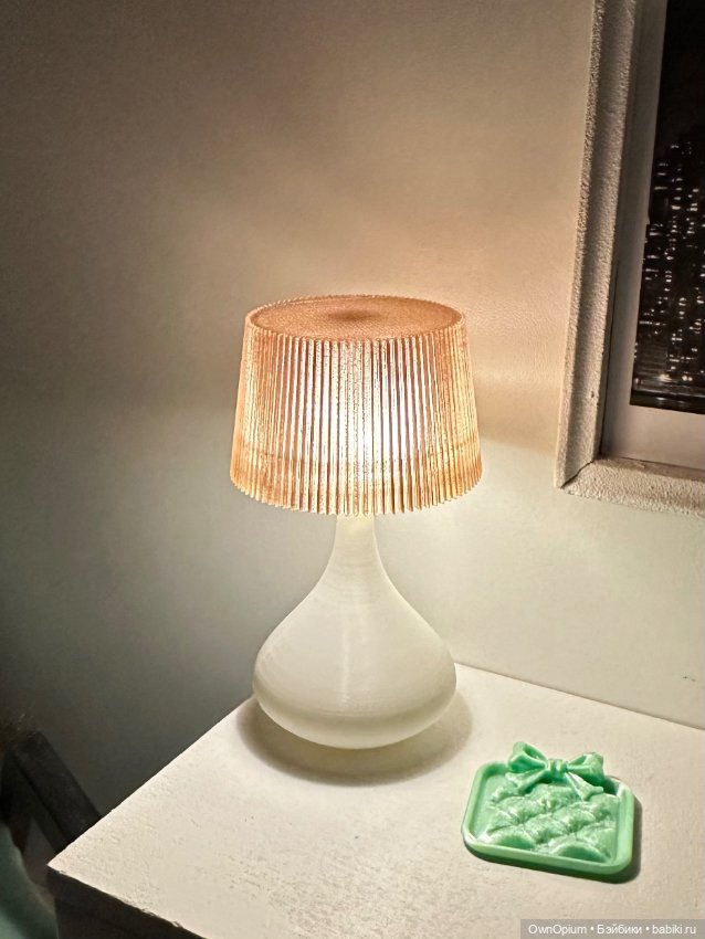 Лампа настольная для 1/6 — Миниатюра для кукол (фото 3)