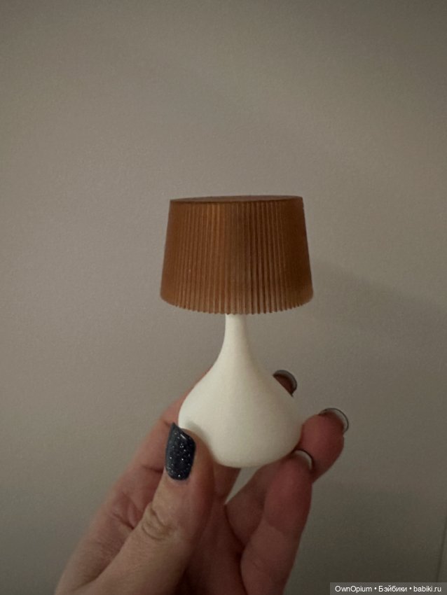 Лампа настольная для 1/6 — Миниатюра для кукол (фото 4)