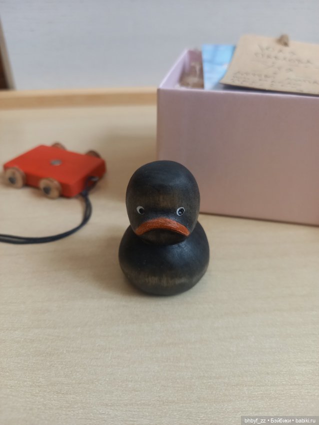 Чёрная утя из липы — Авторские игрушки (фото 3)