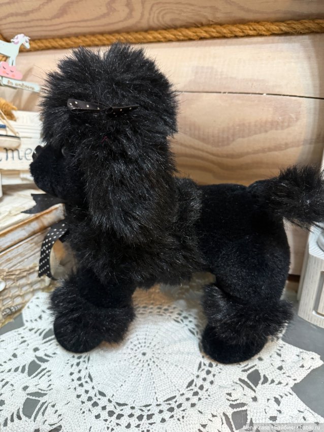 Пудель черный мягкая игрушка (фото 3)