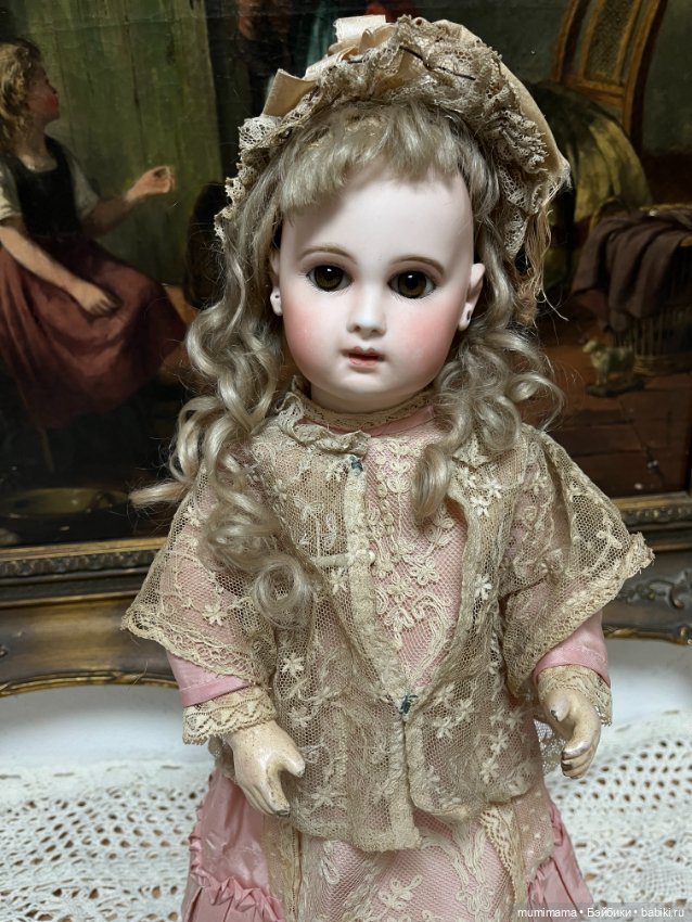 Антикварная кукла Жюмо эпохи Премьер рост 40 см Jumeau 6 EJ (фото 9)