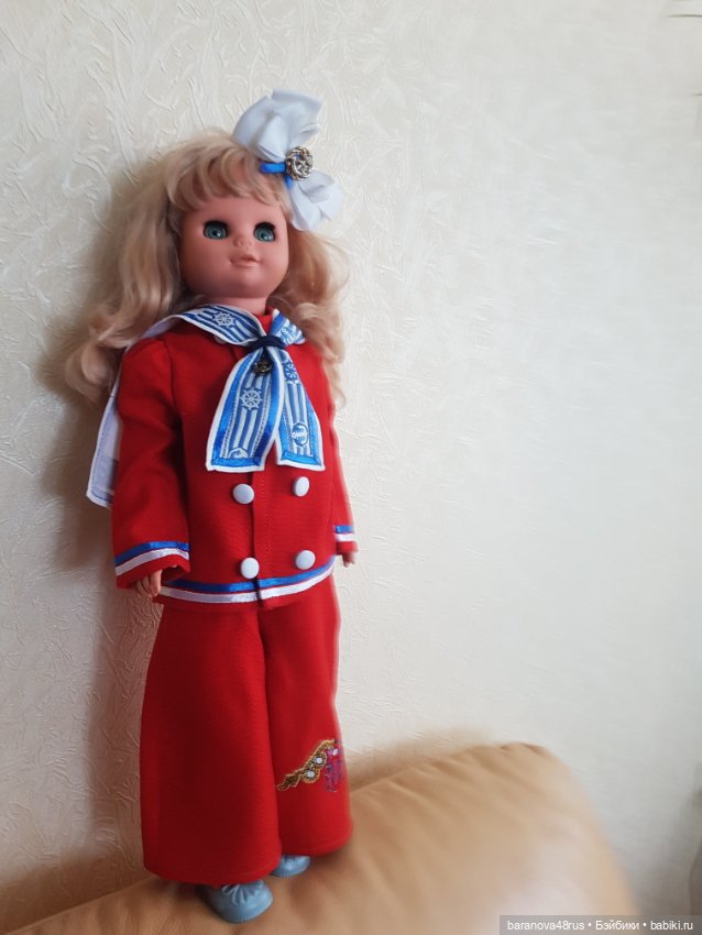 Брючный костюм в морском стиле для любых куколок (фото 3)