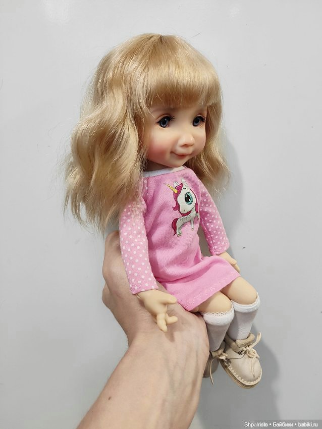 Красивый парик для Dumplings Meadow dolls от Александры Шпаковской (фото 4)