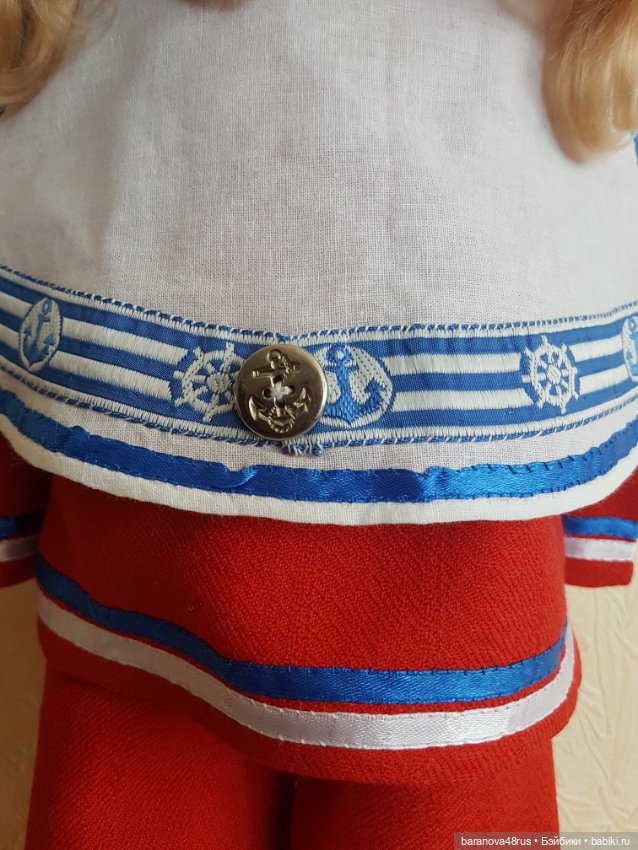 Брючный костюм в морском стиле для любых куколок (фото 6)